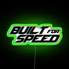 Built For Speed Glitched Cool Motorcycle Helmet Led RGB Neon Sign - Image 4