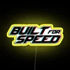 Built For Speed Glitched Cool Motorcycle Helmet Led RGB Neon Sign - Image 6