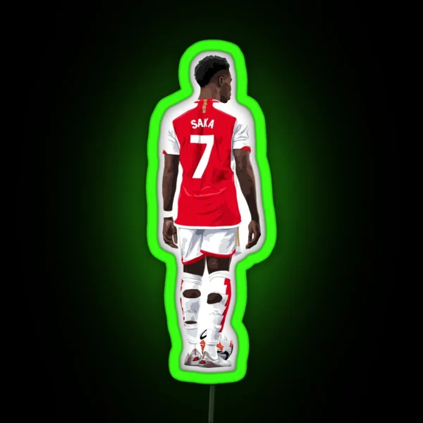Bukayo Saka Arsenal RGB Neon Sign