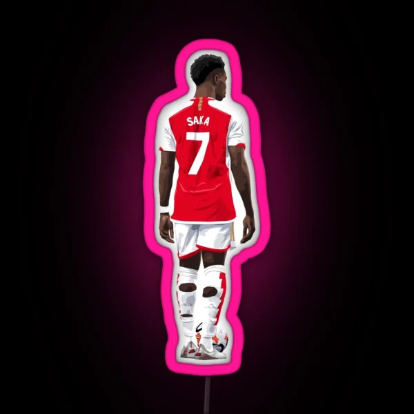 Bukayo Saka Arsenal RGB Neon Sign
