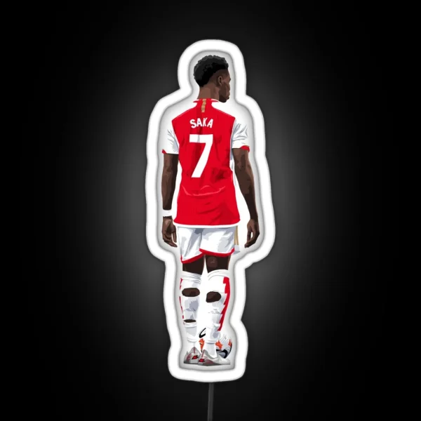 Bukayo Saka Arsenal RGB Neon Sign