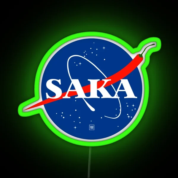 Bukayo Saka Retro Nasa RGB Neon Sign
