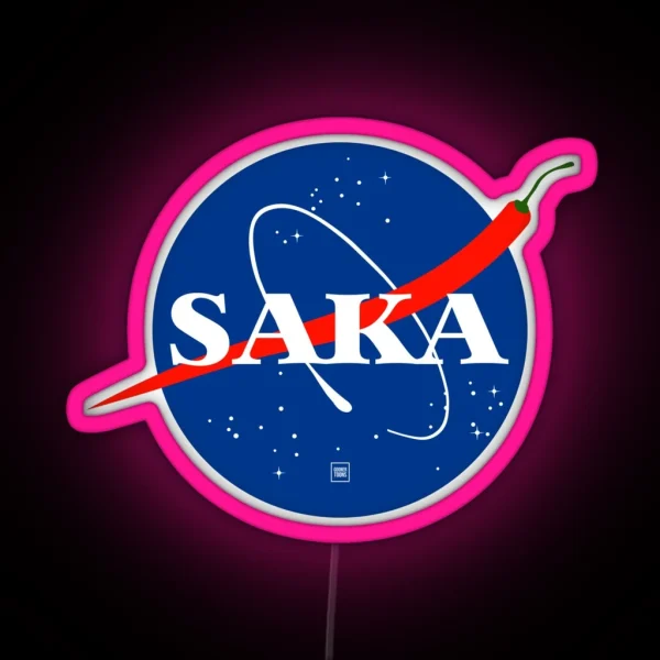 Bukayo Saka Retro Nasa RGB Neon Sign
