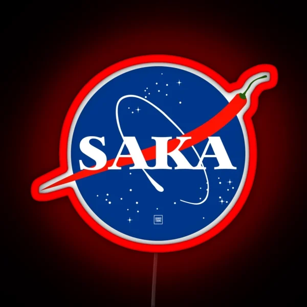 Bukayo Saka Retro Nasa RGB Neon Sign