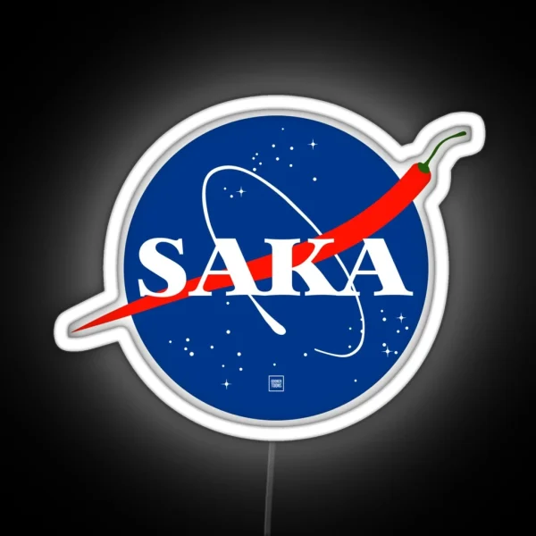 Bukayo Saka Retro Nasa RGB Neon Sign