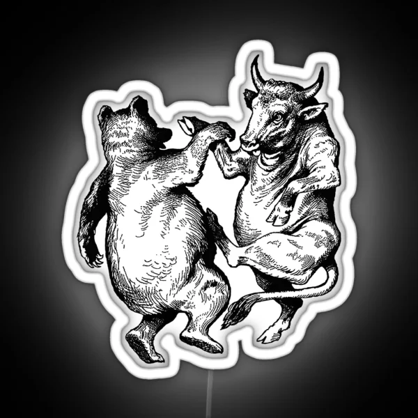 Bull And Bear RGB Neon Sign