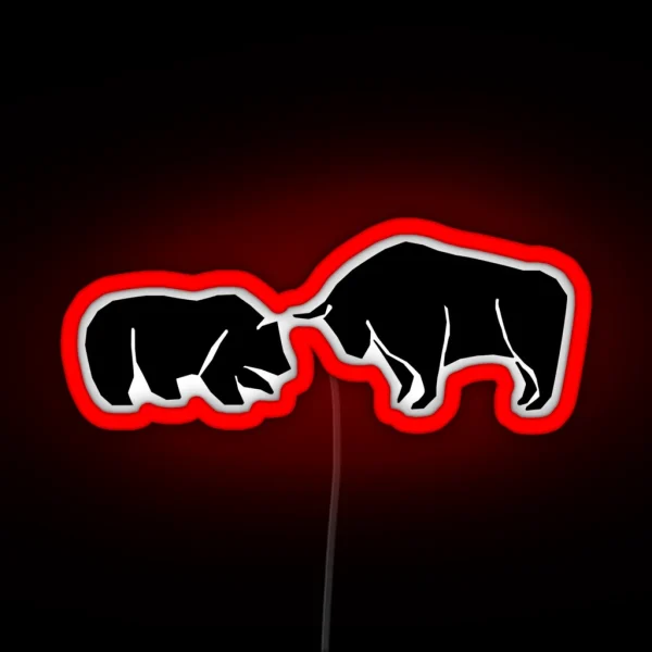 Bull And Bear RGB Neon Sign