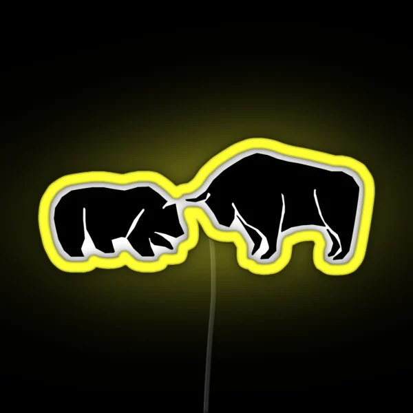 Bull And Bear RGB Neon Sign