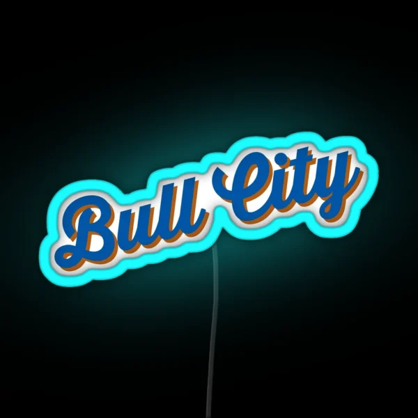 Bull City RGB Neon Sign