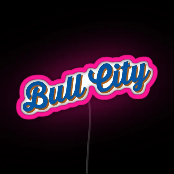 Bull City RGB Neon Sign
