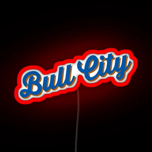 Bull City RGB Neon Sign