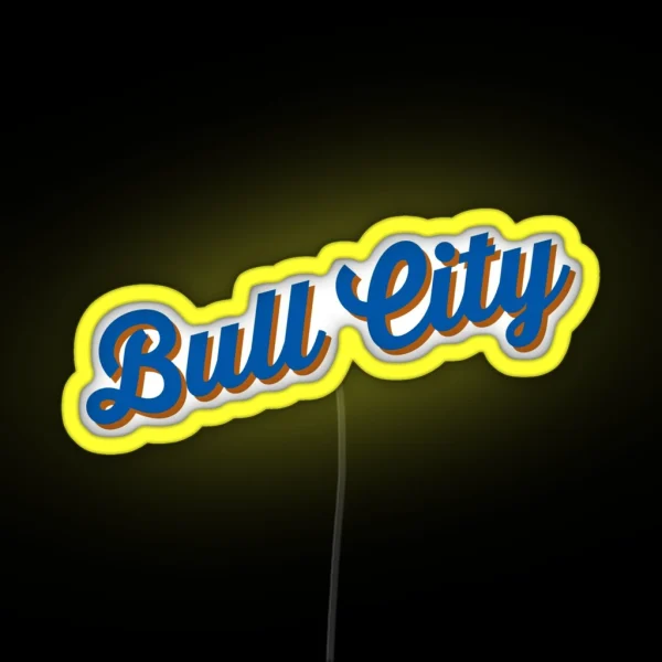 Bull City RGB Neon Sign