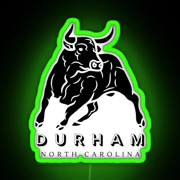 Bull Durham North Carolina RGB Neon Sign