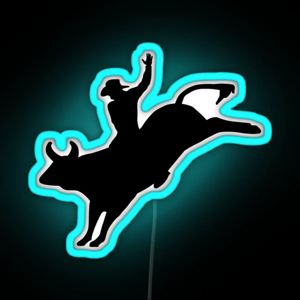 Bull Rider RGB Neon Sign