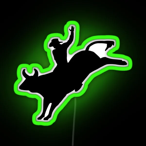 Bull Rider RGB Neon Sign