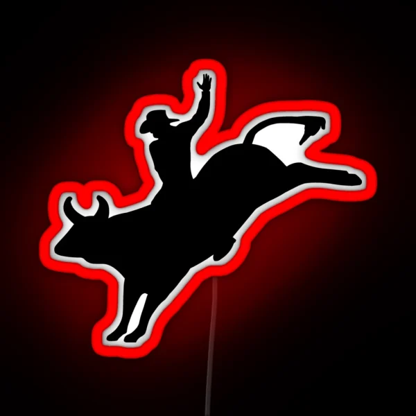 Bull Rider RGB Neon Sign