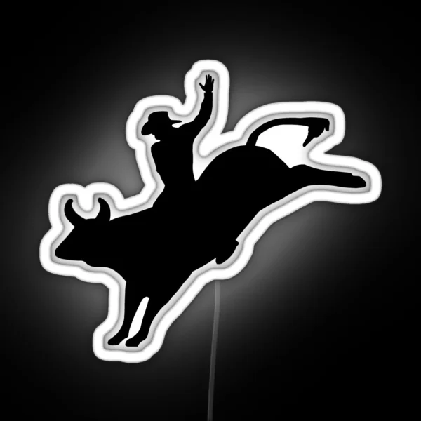 Bull Rider RGB Neon Sign