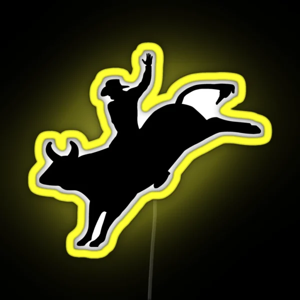 Bull Rider RGB Neon Sign