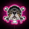 Bulldog Biker Design RGB Neon Sign - Image 6