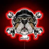 Bulldog Biker Design RGB Neon Sign - Image 2