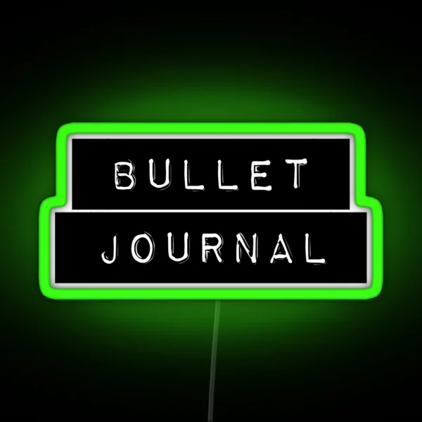 Bullet Journal Label RGB Neon Sign