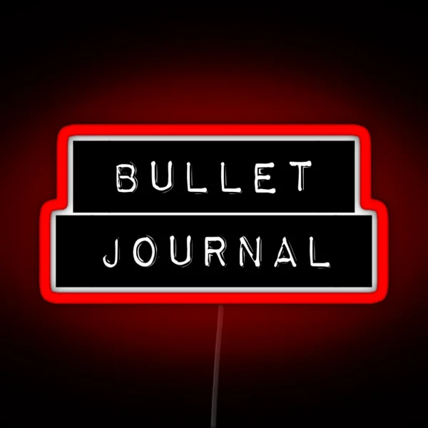 Bullet Journal Label RGB Neon Sign