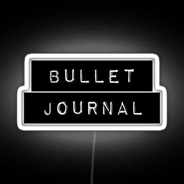 Bullet Journal Label RGB Neon Sign
