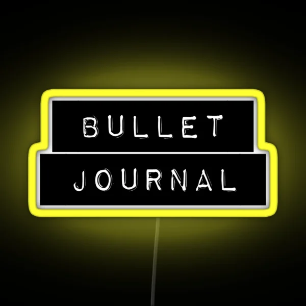 Bullet Journal Label RGB Neon Sign