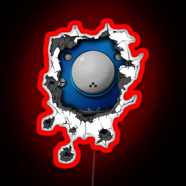 Bullet Riddled Wall Tachikoma RGB Neon Sign