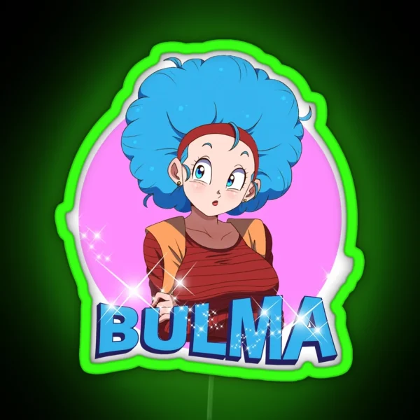 Bulma And Chichi Bulma RGB Neon Sign