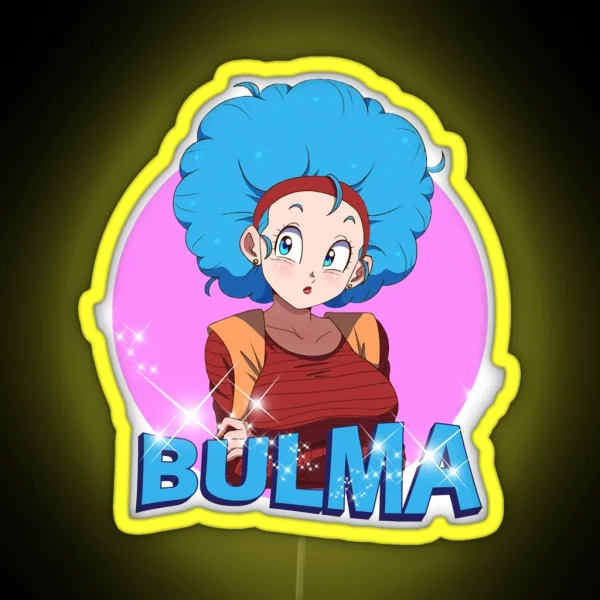 Bulma And Chichi Bulma RGB Neon Sign