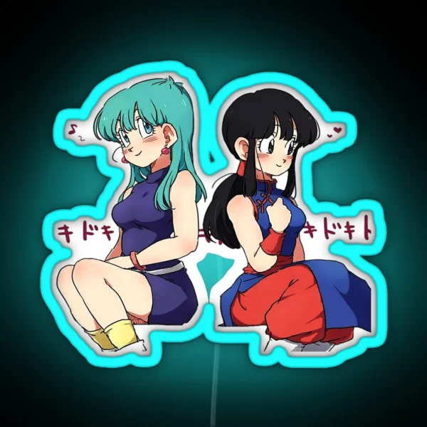 Bulma And Chichi Dragonball RGB Neon Sign