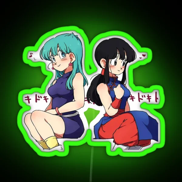 Bulma And Chichi Dragonball RGB Neon Sign