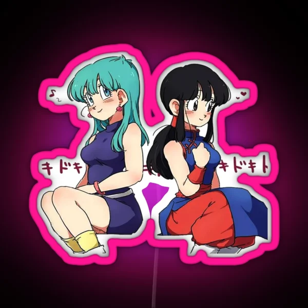 Bulma And Chichi Dragonball RGB Neon Sign