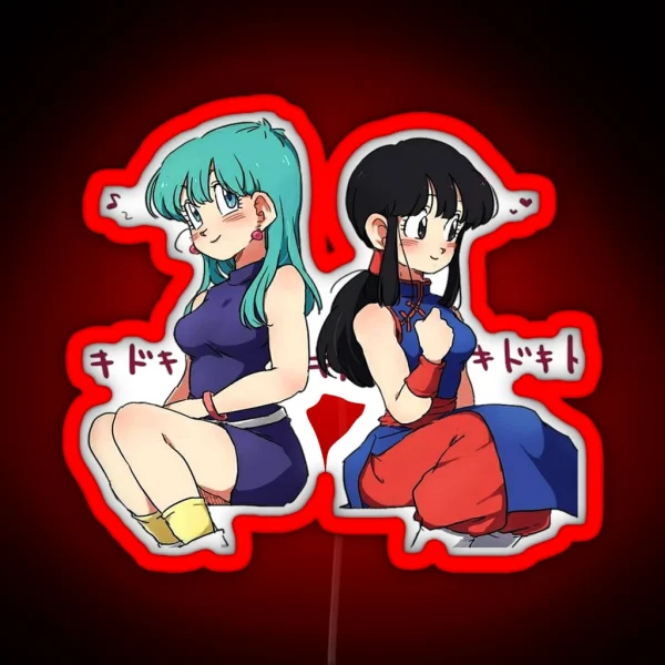 Bulma And Chichi Dragonball RGB Neon Sign