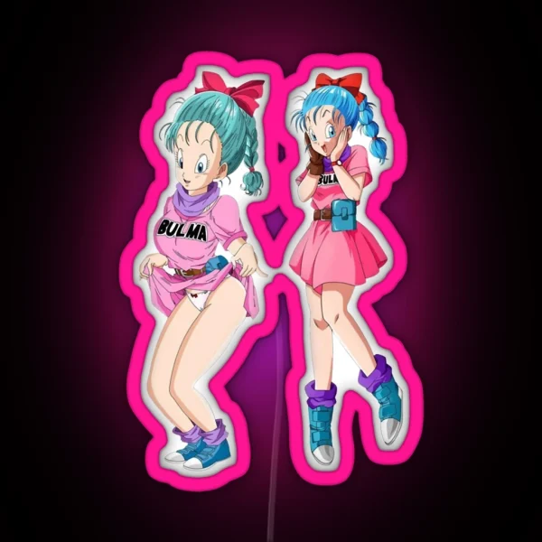 Bulma And Chichi RGB Neon Sign