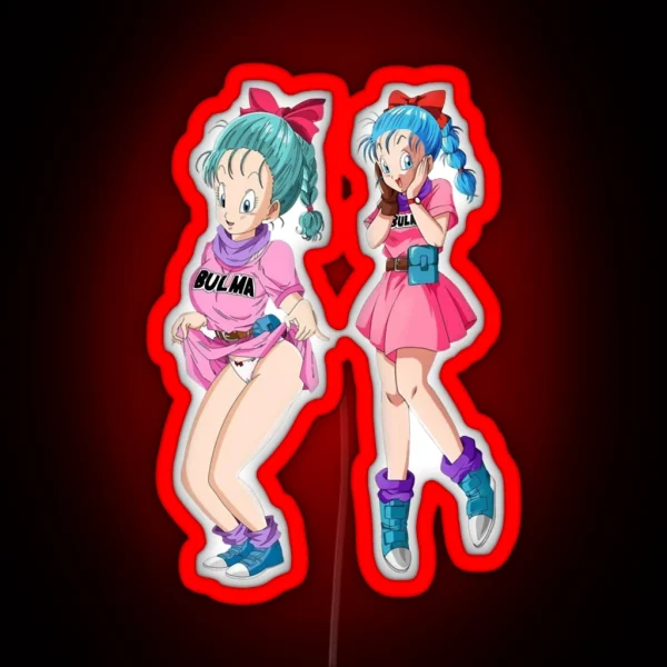 Bulma And Chichi RGB Neon Sign