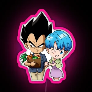 BULMA AND VEGETTA RGB Neon Sign