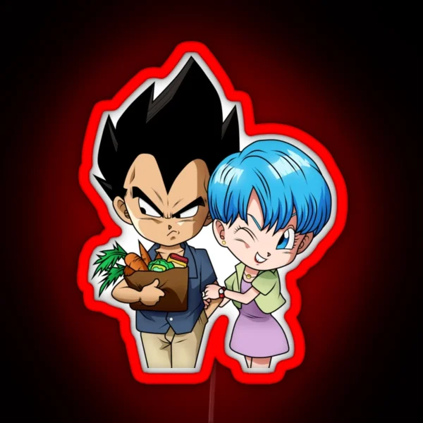 BULMA AND VEGETTA RGB Neon Sign