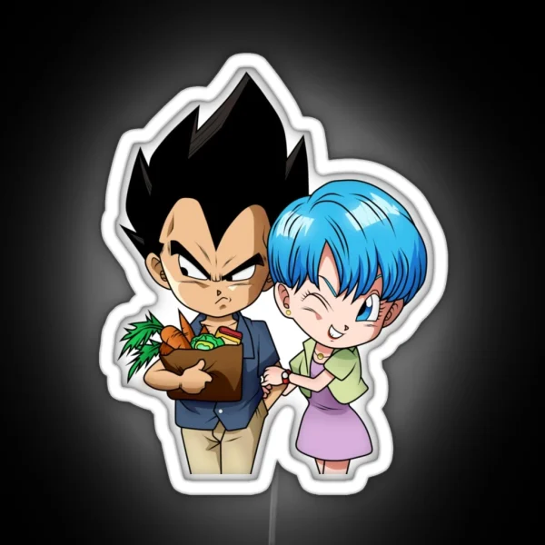 BULMA AND VEGETTA RGB Neon Sign