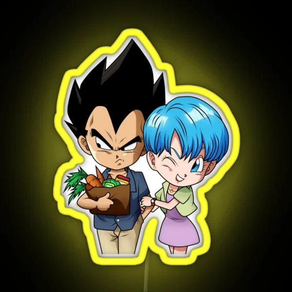 BULMA AND VEGETTA RGB Neon Sign