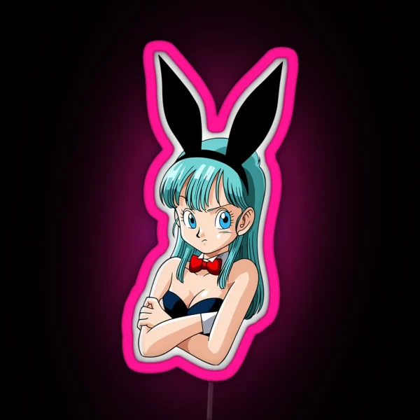 Bulma Bunny RGB Neon Sign