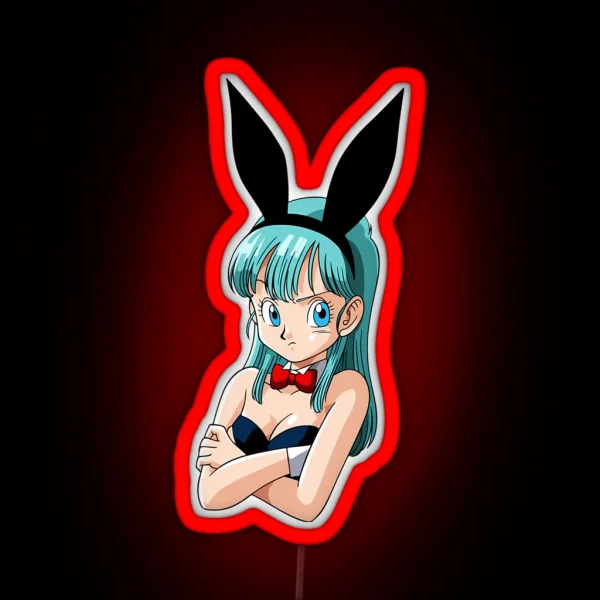 Bulma Bunny RGB Neon Sign
