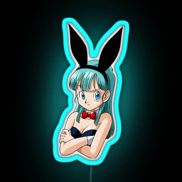 Bulma Bunny RGB Neon Sign