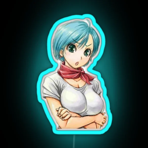 Bulma Dragon Ball Z RGB Neon Sign