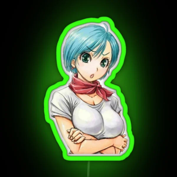 Bulma Dragon Ball Z RGB Neon Sign