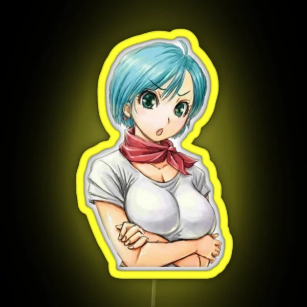 Bulma Dragon Ball Z RGB Neon Sign