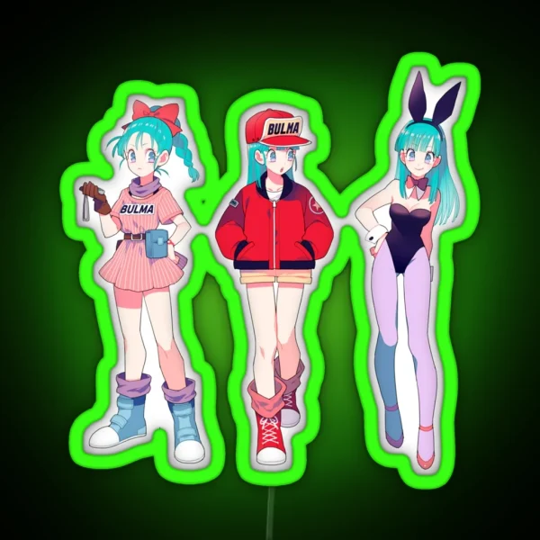 Bulma Girls RGB Neon Sign