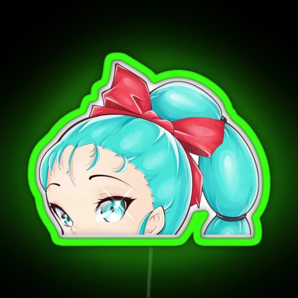 Bulma Peeker RGB Neon Sign