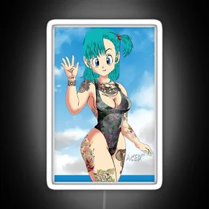 Bulma Tattooed Up RGB Neon Sign